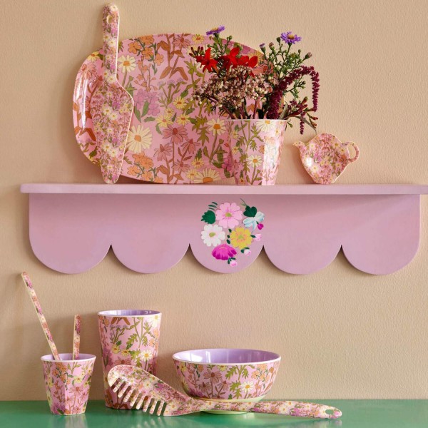 rice Melamin Becher im 6er-Set "Flower Me Happy" in Geschenkbox - S (Bunt)