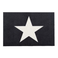 Fußmatte "Stern" (Schwarz/Weiß) von Gift Company