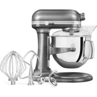 KitchenAid “Heavy Duty“ Küchenmaschine mit Schüsselheber (Silber) 6,9L