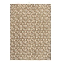 Ib Laursen Geschirrtuch "Laura" mit Blumenmuster - 50x70 cm (Braun/Weiß)