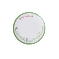 rice Melamin Frühstücksteller "Xmas Angel/Weihnachtsengel" (Weiß/Grün)