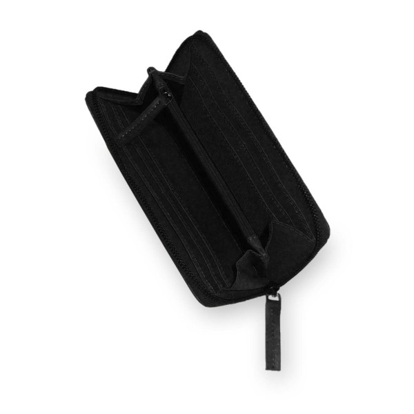 Sticks and Stones Geldbörse "Denver Wallet" (Black) - Pflanzlich gegerbtes Rindsleder