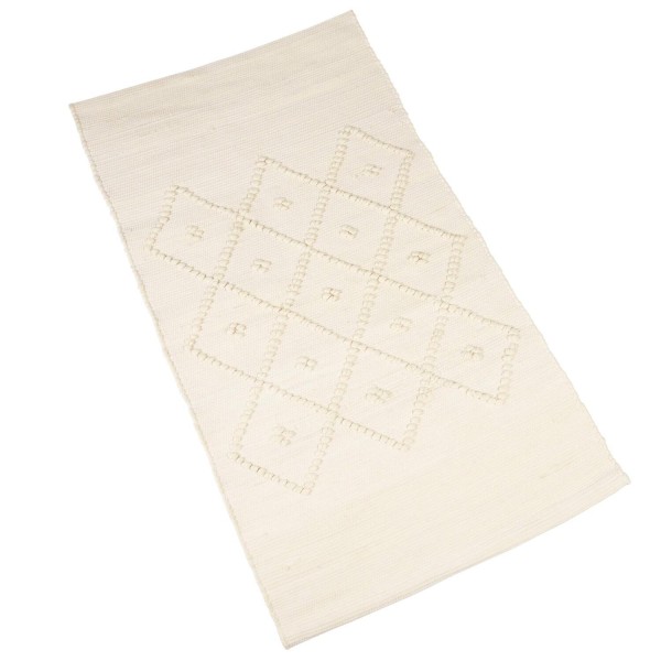 Gewebter Teppich - 50x90 cm (Creme) von Rex London