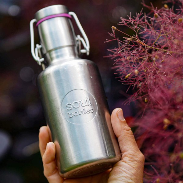 Trinkflasche aus Edelstahl "Steel Light" - 500 ml  von Soulbottles