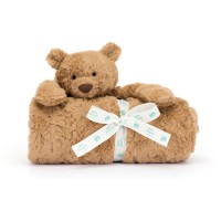 Jellycat Kuscheldecke Bär "Bartholomew" - 70x56 cm (Braun)