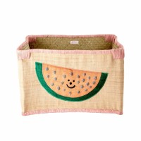 rice Aufbewahrungskorb aus Raffia "'Wassermelone" - Medium (Natur)