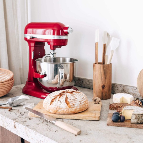 KitchenAid “Heavy Duty“ Küchenmaschine mit Schüsselheber (Empire Rot) 6,9L