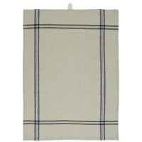 Ib Laursen Geschirrtuch "Organic" - (Beige/Schwarz)