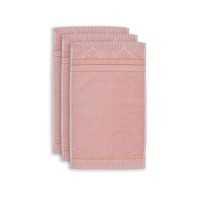 Pip Studio Gästehandtuch im 3er-Set "Soft Zellige" - 30x50 cm (Pink)