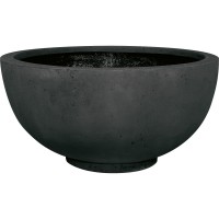 Pflanzschale "Polystone Ego Plus" - Ø40/18 cm (Anthrazit) von fleur ami
