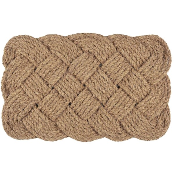 Ib Laursen Türmatte aus geflochten Kokosfasern - 75x45x3,7 cm (Natur)