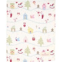 GreenGate Tischdecke "Laura Christmas" - 150x150 cm (White)