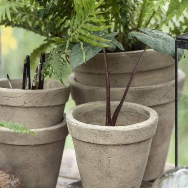 Ib Laursen Übertopf aus Terracotta "Samos" - ø21,5cm (Natur)