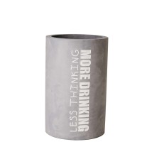 Weinkühler aus Beton "DINING - More drinking" - 21,5cm (Grau) von räder Design