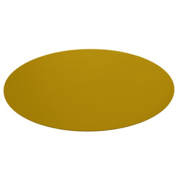 Filz-Teppich rund "Bigdot" - ∅120cm (Gelb/Curry) von HEY-SIGN