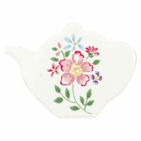 GreenGate Kühlschrankmagnet-Teekanne im 4er-Set "Columbine" (White)