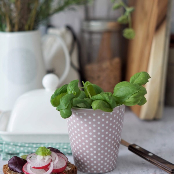 Krasilnikoff Happy Mug "Micro Dots" (Dusty Pink)
