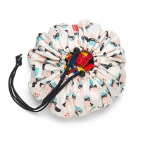 Aufräumsack/Spielzeugtasche "Supergirl" - ø 40 cm (Beige/Bunt) von Play&Go