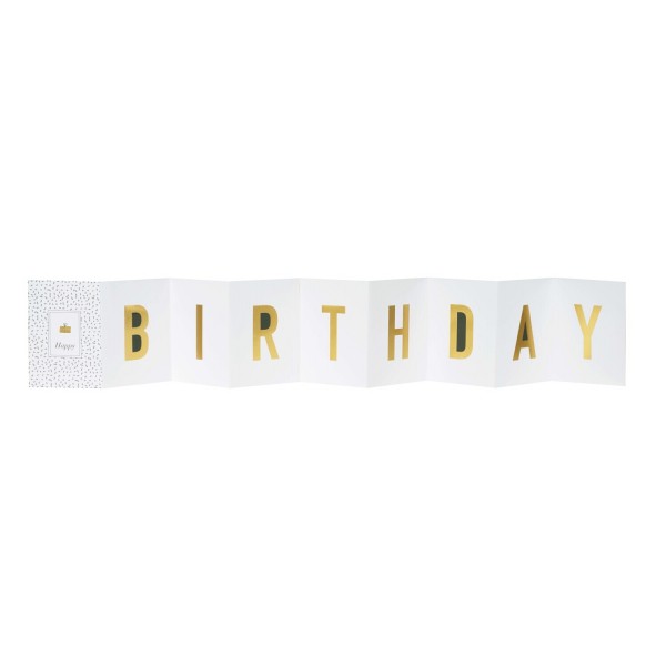 Leporellokarte "Happy Birthday" von räder Design