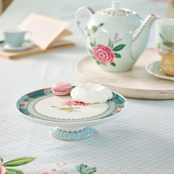 Pip Studio Tortenteller "Blushing Birds" - 21 cm (Blau)
