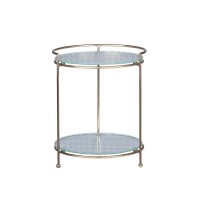 Etagere mit 2 Glastellern - 25cm (Messing) von Chic Antique