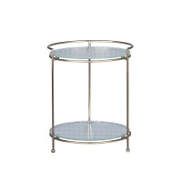 Etagere mit 2 Glastellern - 25cm (Messing) von Chic Antique