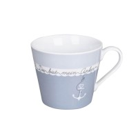 Krasilnikoff Tasse "Du bist mein Anker" (Dusty Blue)