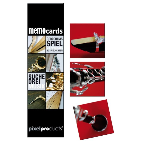Memocards "Suche Drei: Musik" von Pixel Products