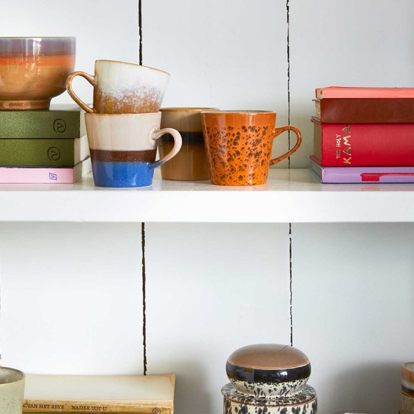Kaffeetasse im 4er-Set "70s ceramics" von HKliving