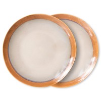 Essteller "70s ceramics" im 2er-Set (Earth) von HKliving