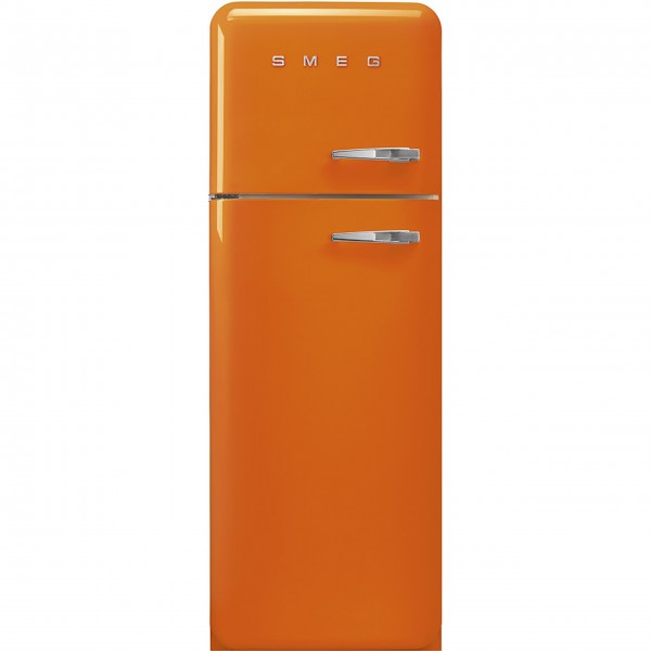 smeg Kühl-/Gefrierkombi "50's Retro Style" FAB30 (Orange) Tür links