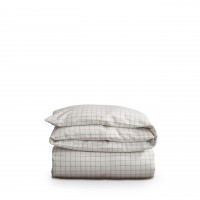 Lexington Bettbezug "Cashmere Flannel" (Weiß / Grau)