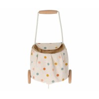 Maileg Trolley "Multi Dots" - Mini (Weiß)