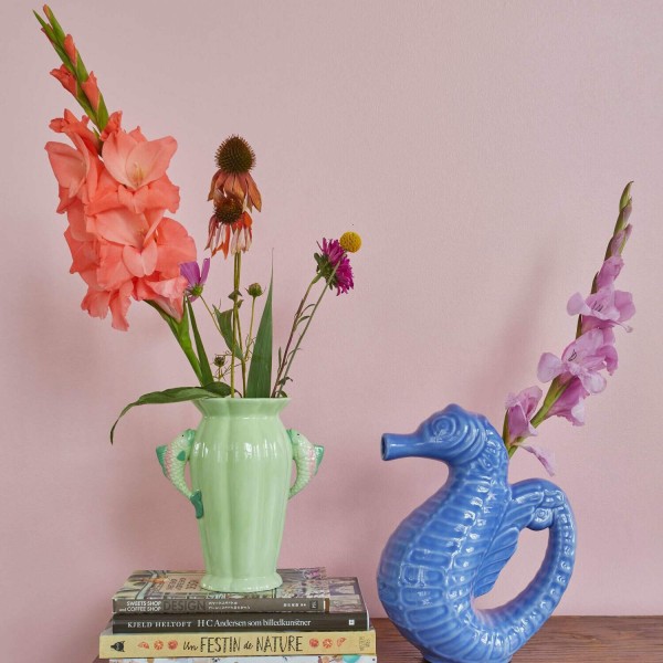 rice Vase aus Keramik "Fish" (Grün)