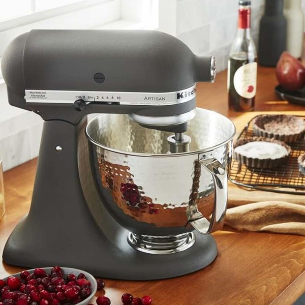 KitchenAid 4,8 l Edelstahlschüssel zu "Artisan" Küchenmaschine (Gehämmert)