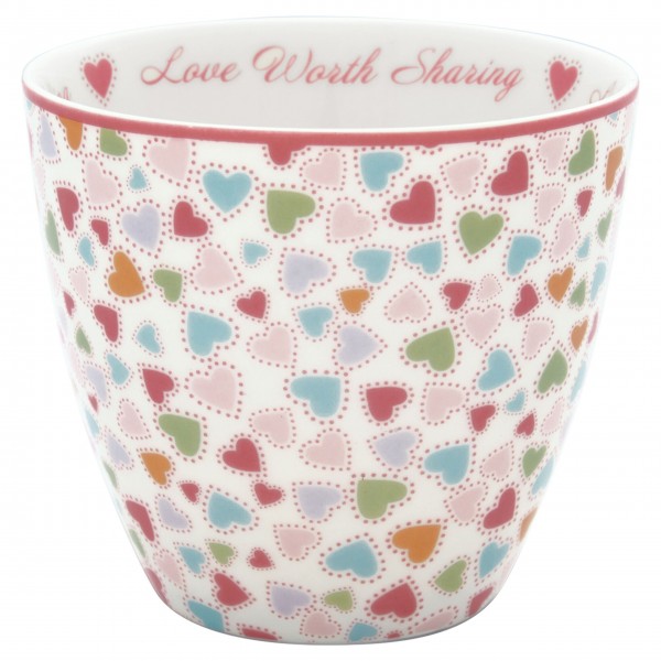 GreenGate Latte Cup "Love" (Pastel Mix)