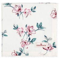 GreenGate Stoffserviette mit Spitze "Clair" - 40x40 cm (Weiß)