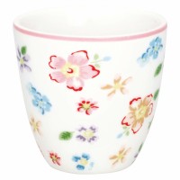 GreenGate Mini Latte Cup "Columbine Petit" (White)