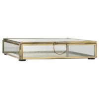 Ib Laursen Glasschachtel mit Deckel - 18 cm (Gold)