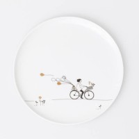 Geschenkteller "Hobby - Radfahren" - 15 cm (Weiß) von räder Design