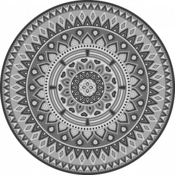 Matteo Untersetzer für Gläser "Mandala" (Grau)