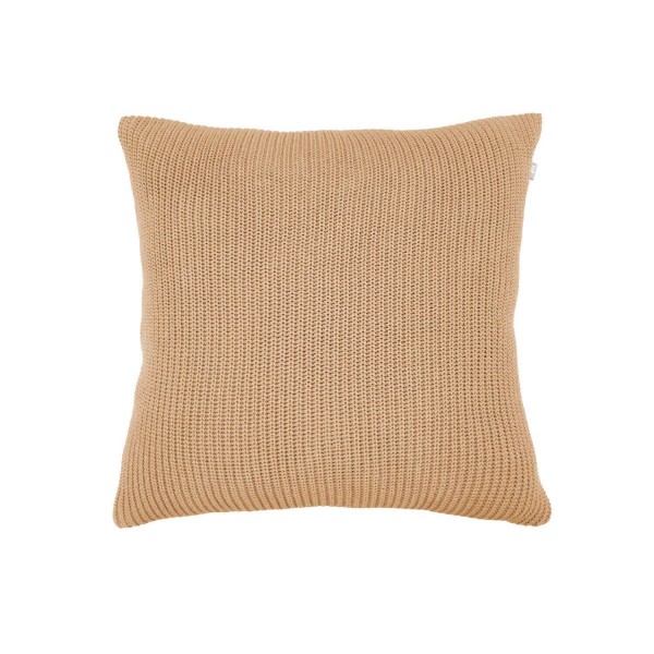 Present Time Kissen "Knitted-Lines" - 45x45 cm (Sand Brown)