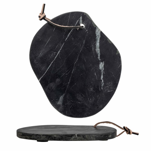 Bloomingville Schneidebrett aus Marmor "Daris" - 23cm (Schwarz)