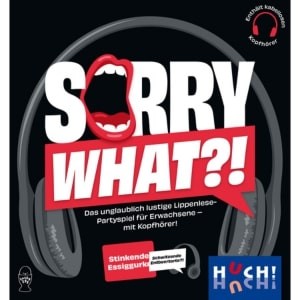 Partyspiel "Sorry What?!" von HUCH!