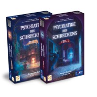 Gesellschaftsspiel Psychiatrie des Schreckens - Teil 1 + 2 im Sammelschuber von HUCH!