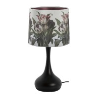 AU Maison Lampe "Christine" mit Leuchtenschirm (Schwarz)