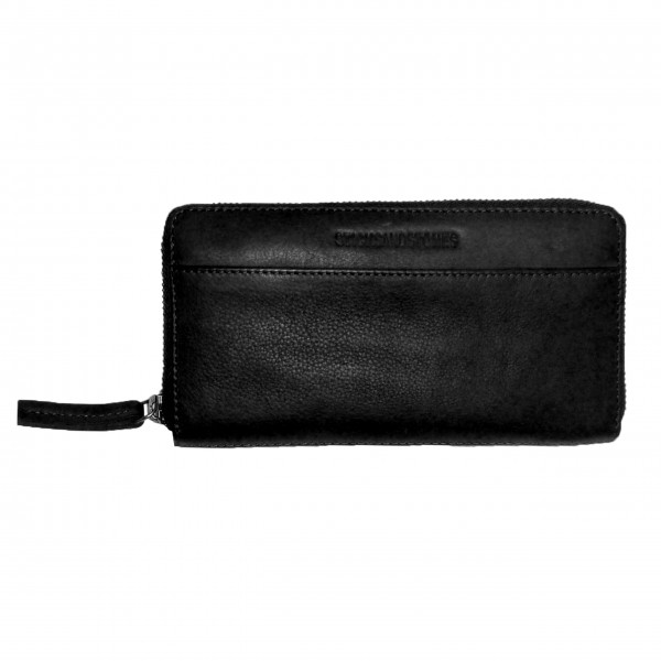 Sticks and Stones Geldbörse "Denver Wallet" (Black) - Pflanzlich gegerbtes Rindsleder