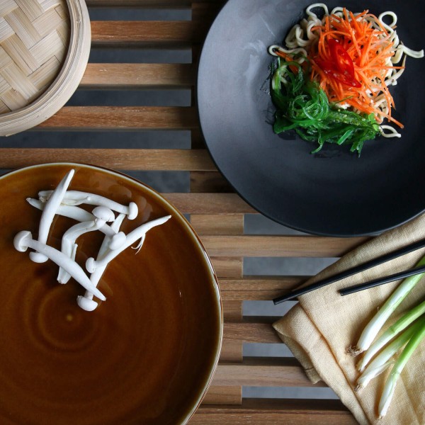 Speiseteller "Kyoto Ceramics" - ø 25,5 cm (Schwarz) von HKliving