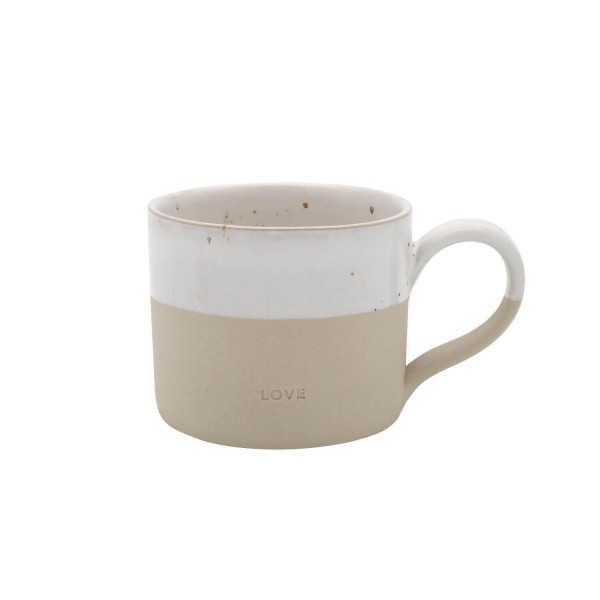 Tasse "Love" - 250 ml (Natur) von Eulenschnitt