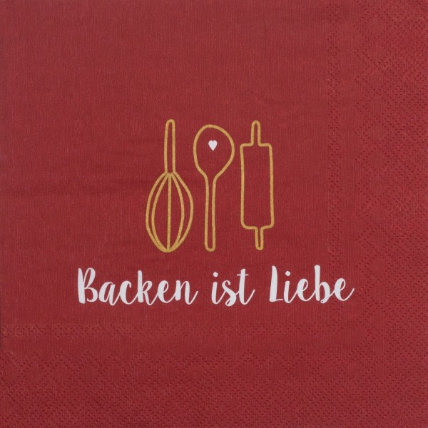 Servietten "DINING - Backen ist Liebe" von räder Design